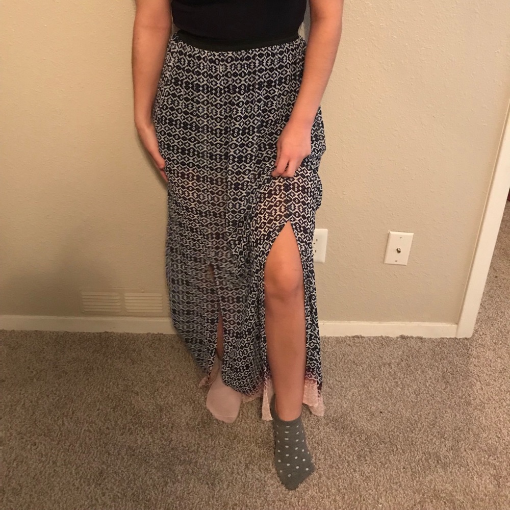 Maxi skirt Chiffon with slit
